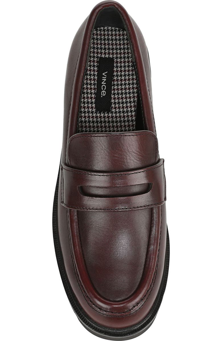 Vince Siena Lugged Penny Loafer, Alternate, color, Bloodstone