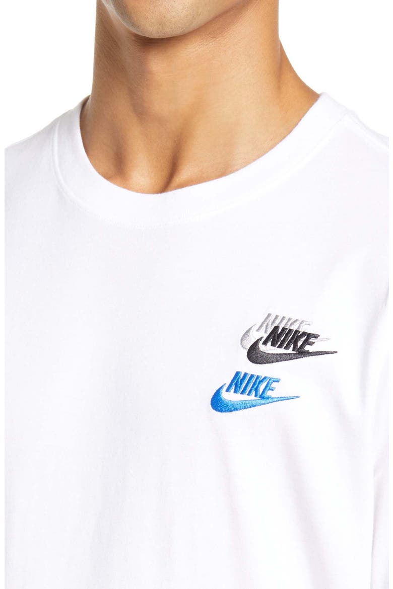 Sportswear Men's Stacked Logo T-Shirt, Alternate, color, WHITE