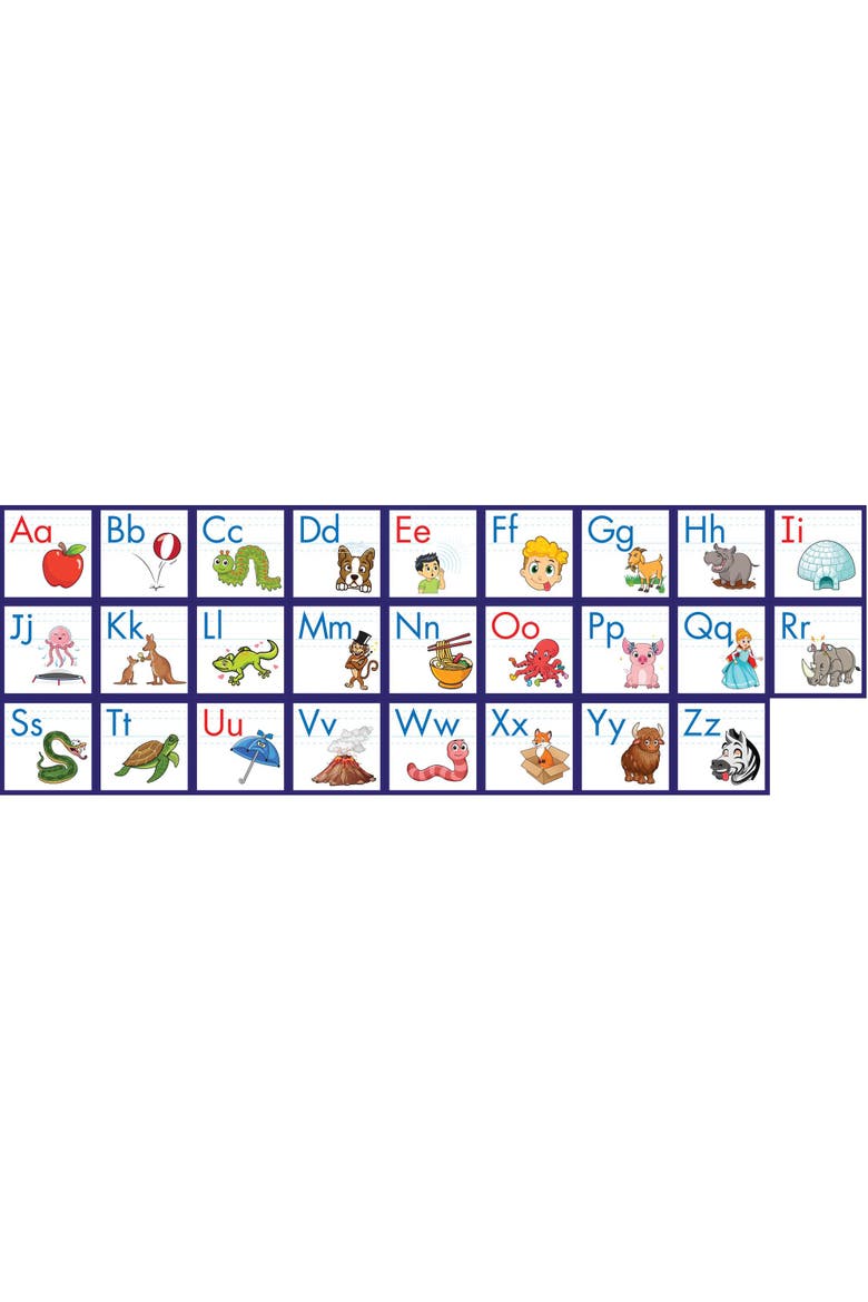 Rainbow Phonics Alphabet Poster, Alternate, color, Multicolored