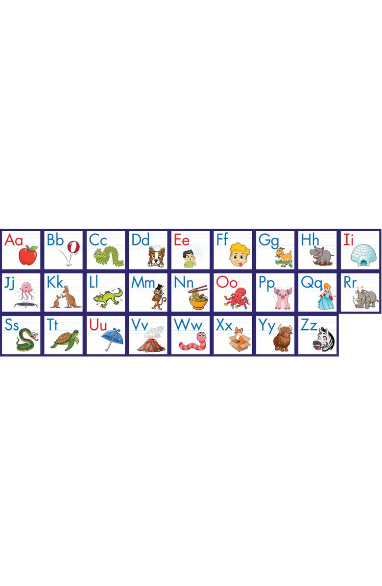 Junior Learning Rainbow Phonics Alphabet Poster, Alternate, color, Multicolored
