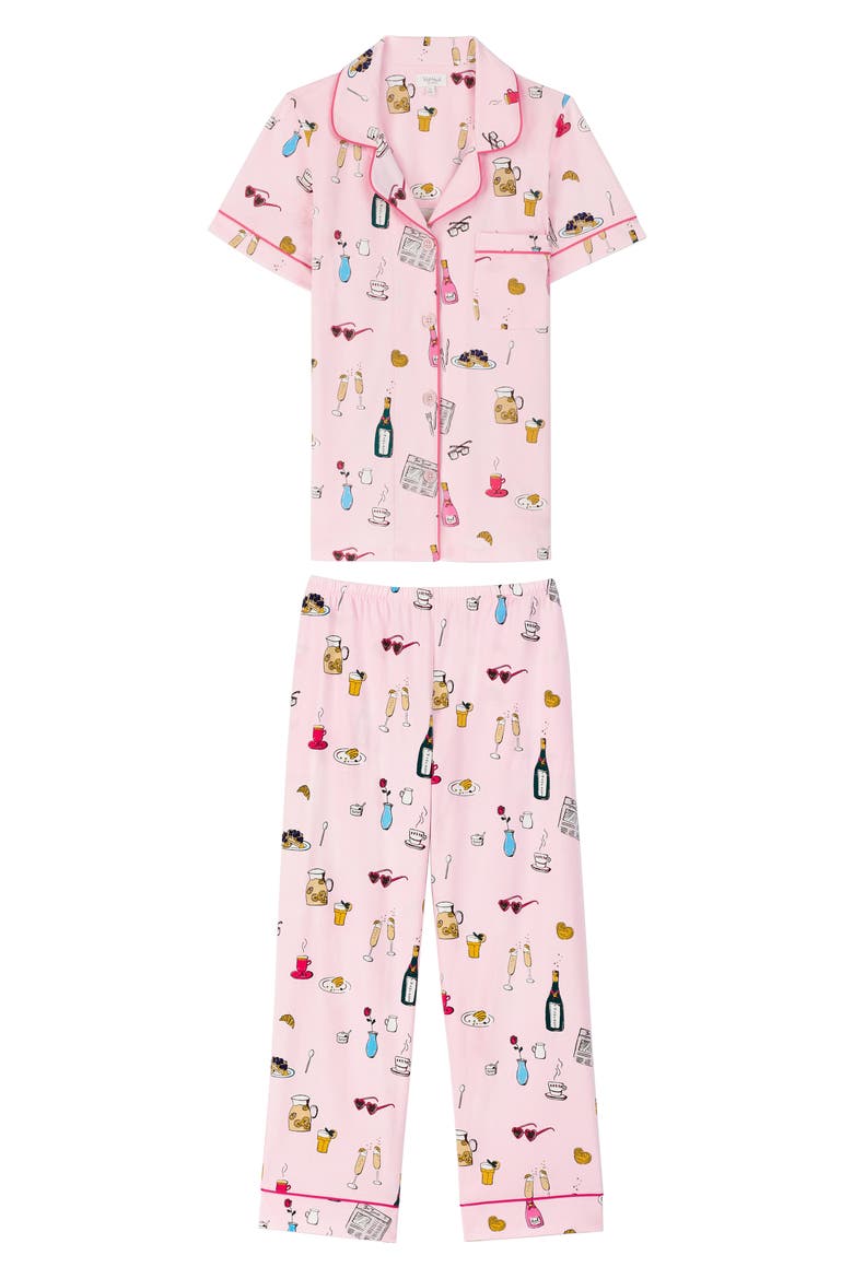 Classic Crop Pajamas, Alternate, color, LETS DO BRUNCH
