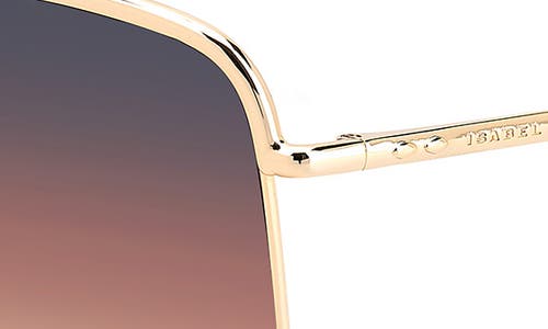 Isabel Marant Wild Metal 62mm Gradient Oversize Rectangular Sunglasses
