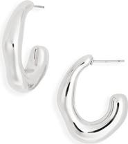 NORDSTROM RACK Molten J Hoop Earrings