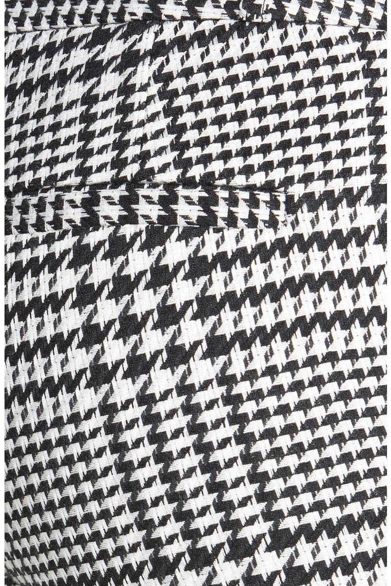 'Verona' Houndstooth Stretch Skinny Pants, Alternate, color, BLACK