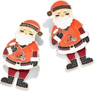 BaubleBar Women's BaubleBar Cleveland Browns Santa Claus Earrings