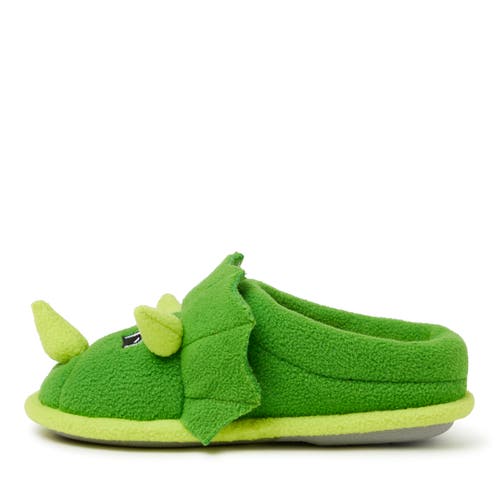 Dearfoams Peyton Animal Clog Slipper In Green Dinosaur