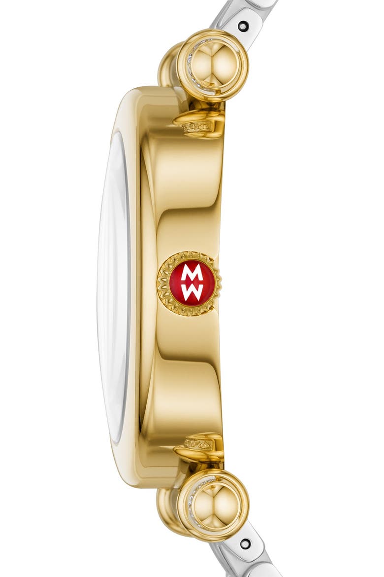Women's Caber Diamond Two-Tone Bracelet Watch, 35mm - 0.19 ctw, Alternate, color, 2T SILVER/GOLD/WHITE