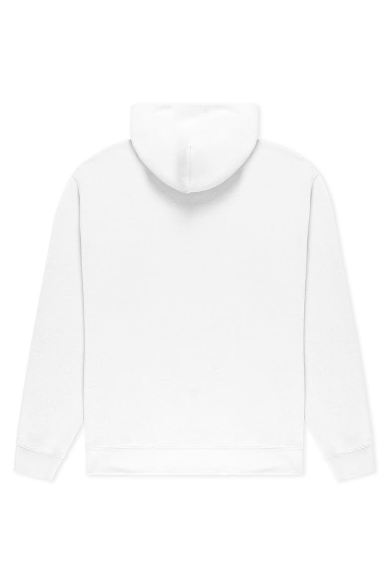 Ghost Relaxed Midweight Fleece Pullover Hoodie, Alternate, color, White