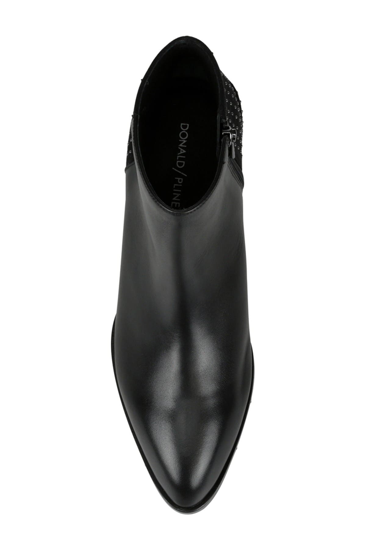 Donald Pliner Devasp Leather & Suede Studded Bootie, Alternate, color, 