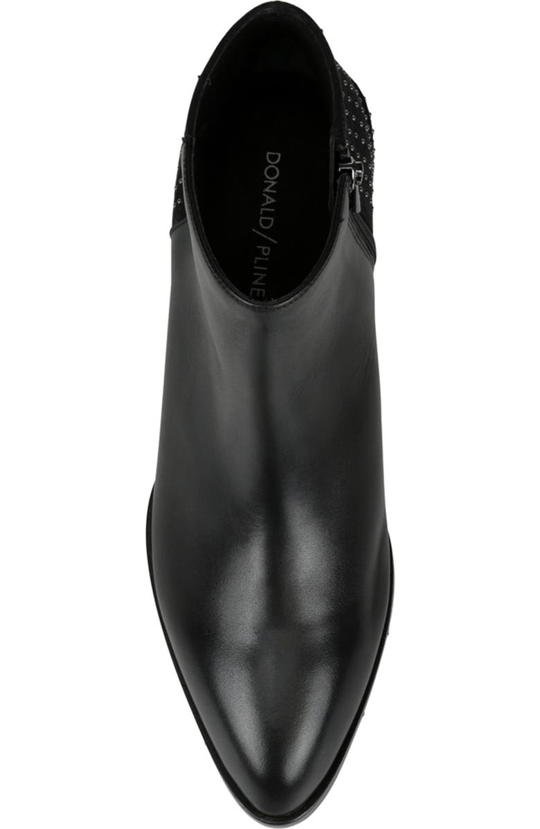Donald Pliner Devasp Leather & Suede Studded Bootie, Alternate, color,
