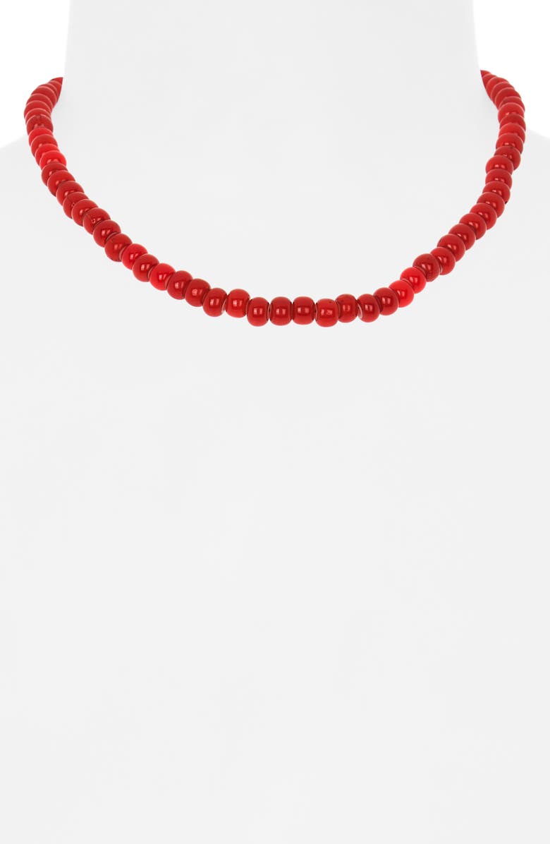 Shashi Barrow Beaded Necklace, Alternate, color, Red