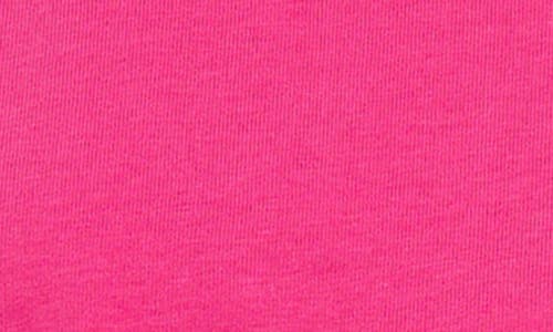 English Factory Mixed Media Flutter Sleeve Peplum Cotton Top In Fuchsia