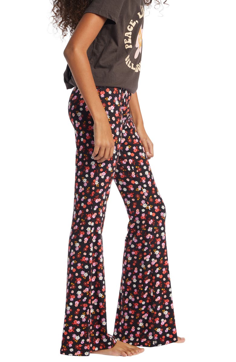 Billabong Kids' Tell Me Print Flared Pants, Alternate, color, 