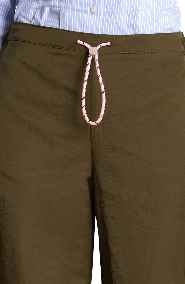 Avec Les Filles Drawcord Barrel Leg Pants, Alternate, color, Moss
