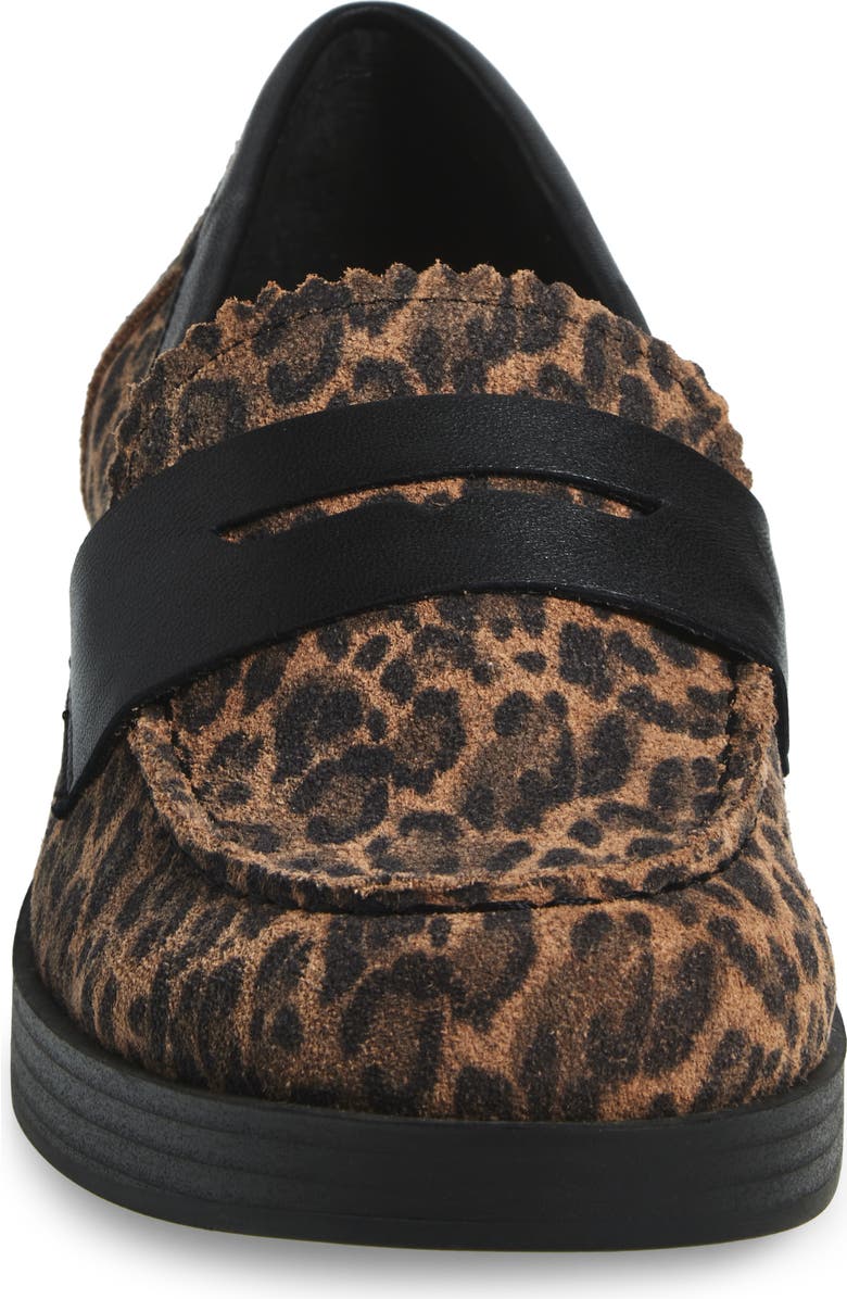 Lucky Brand Floriss Penny Loafer, Alternate, color, Natural/ Black