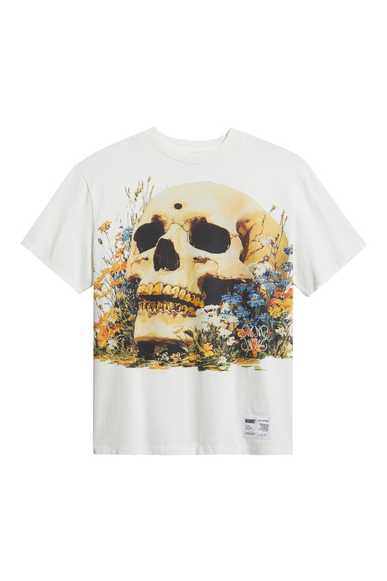 Bloom Relic Oversize Cotton Graphic T-Shirt, Alternate, color, ANTIQUE WHITE