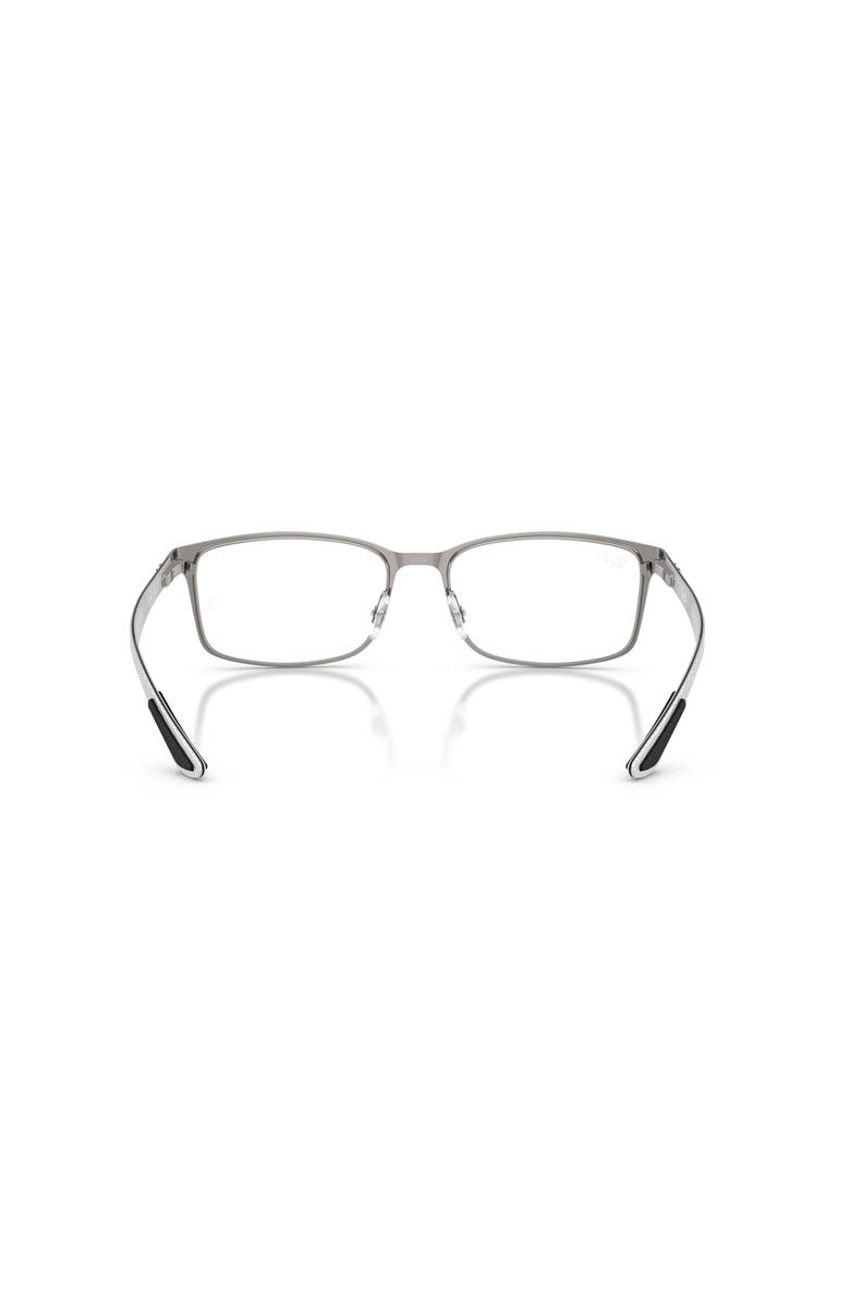 Ray-Ban 55mm Rectangle optical glasses, Alternate, color, Grey