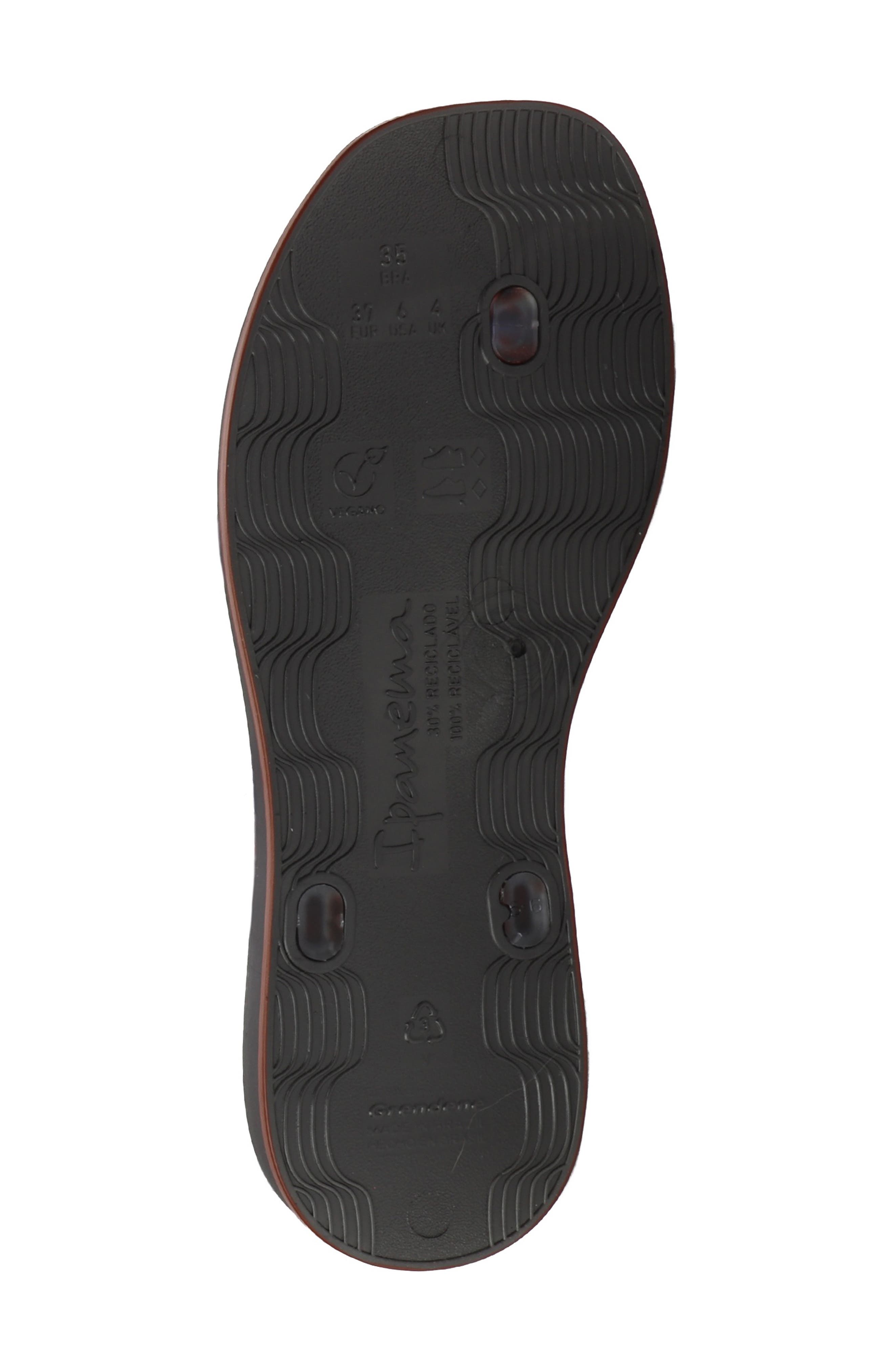 Glow Trendy Flip Flop, Alternate, color, BLACK/ TURTLE/ BROWN