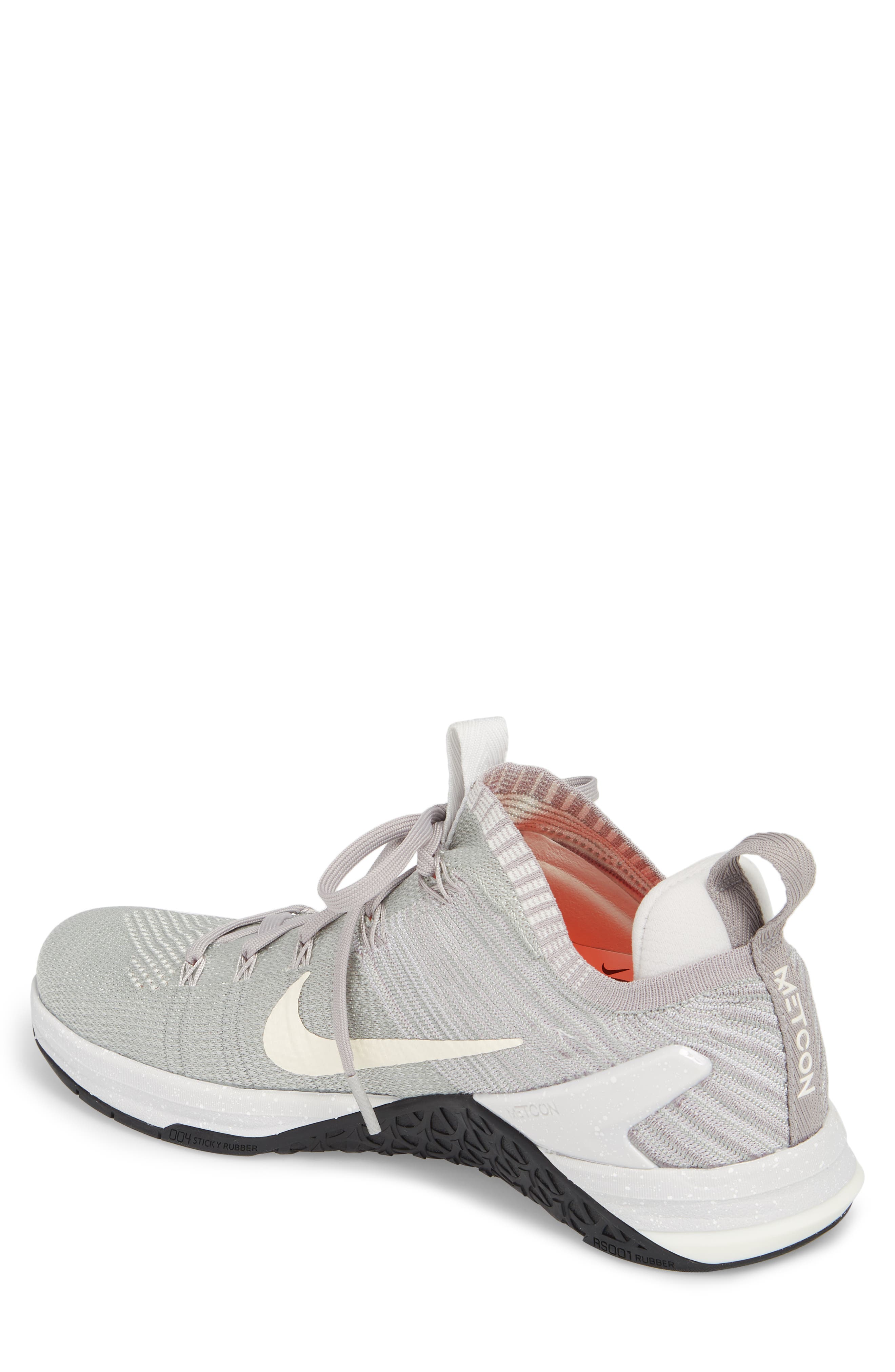 Metcon DSX Flyknit 2 Training Shoe, Alternate, color, MATTE SILVER/ SAIL/ GREY