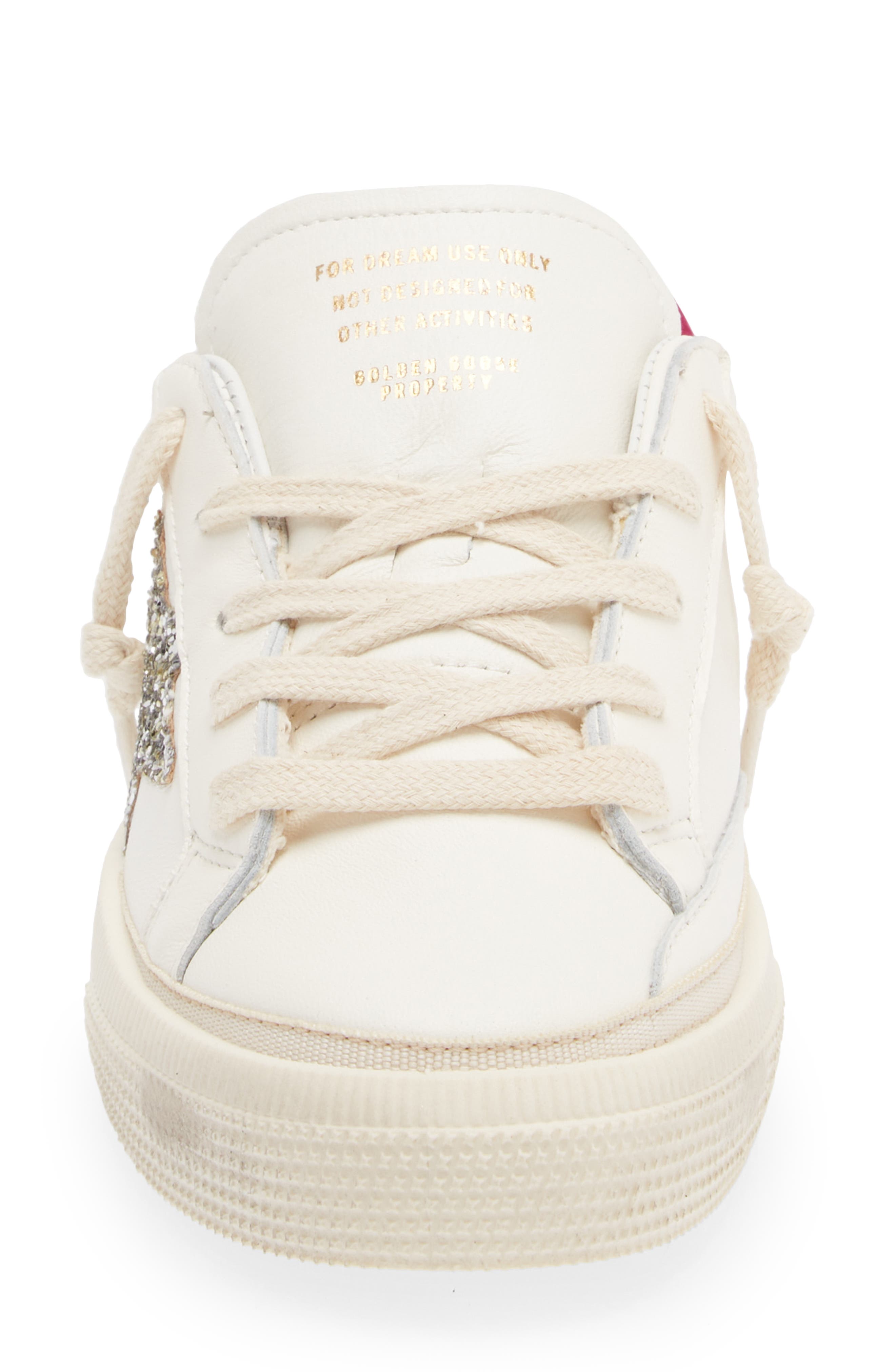 Golden Goose Kids' May Glitter Star Low Top Sneaker, Alternate, color, 