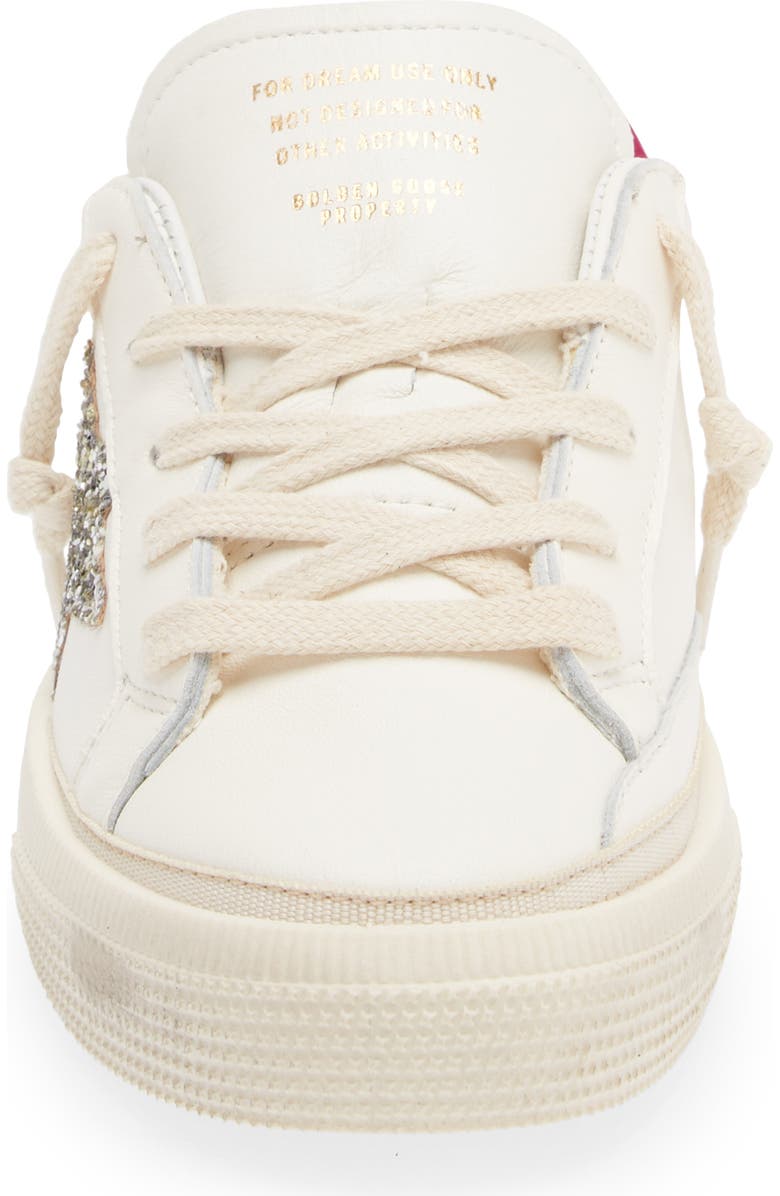 Golden Goose Kids' May Glitter Star Low Top Sneaker, Alternate, color,