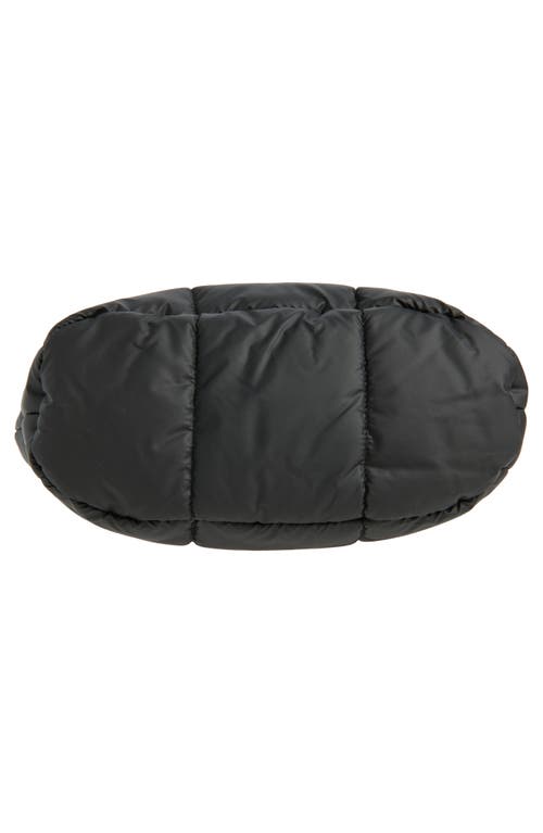 Veecollective Porter Basque Quilted Recycled Nylon Clutch In Black