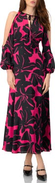IVONNE Off-Shoulder Long Sleeve Maxi Dress