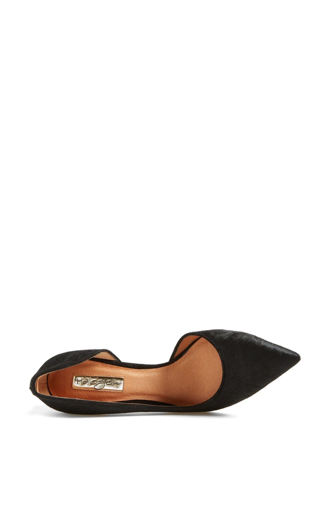 'Marlie' Pointy Toe Pump, Alternate, color, BLACK PONY HAIR PRINT