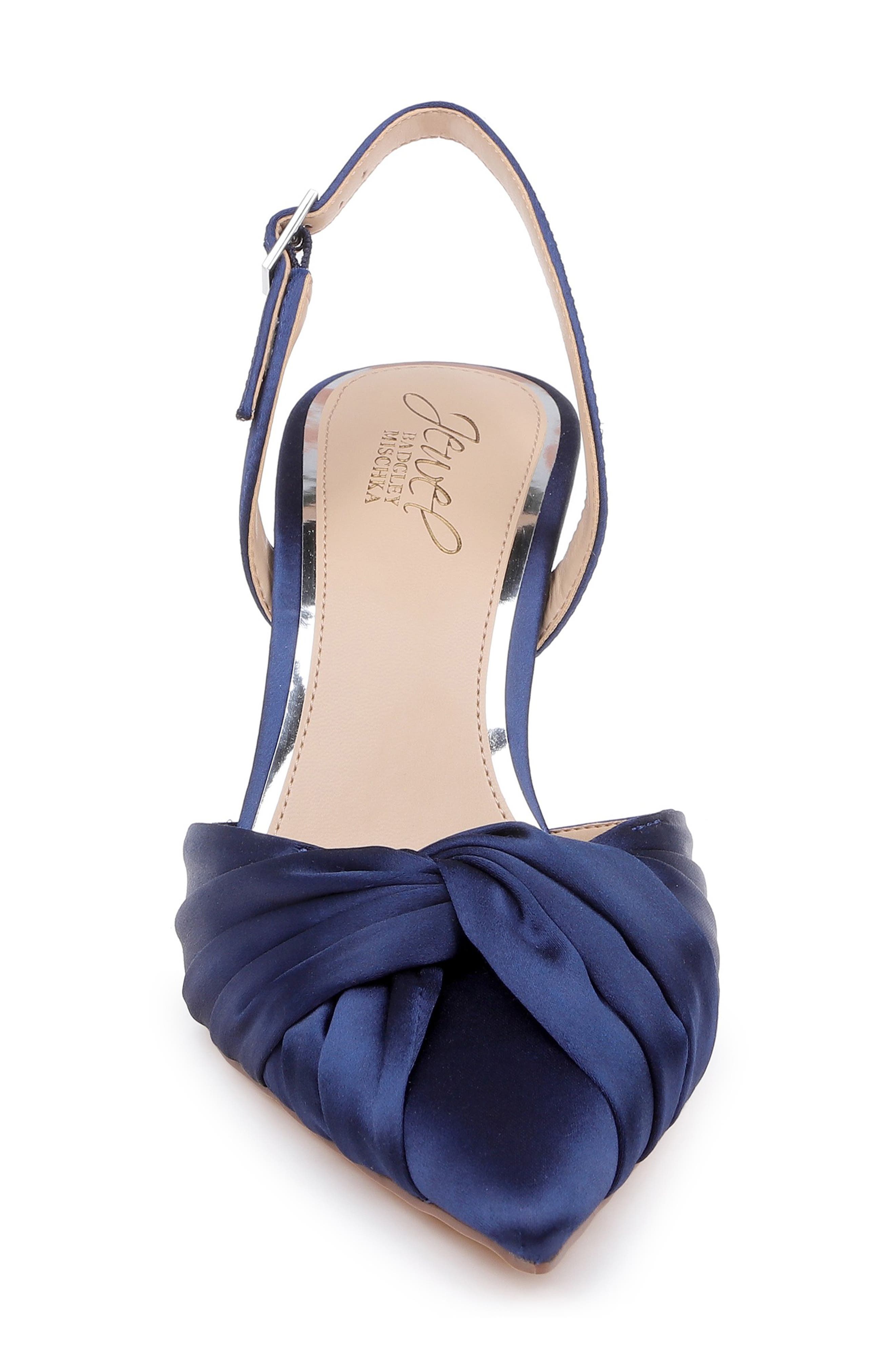 Zariel Slingback Pump, Alternate, color, NAVY SATIN