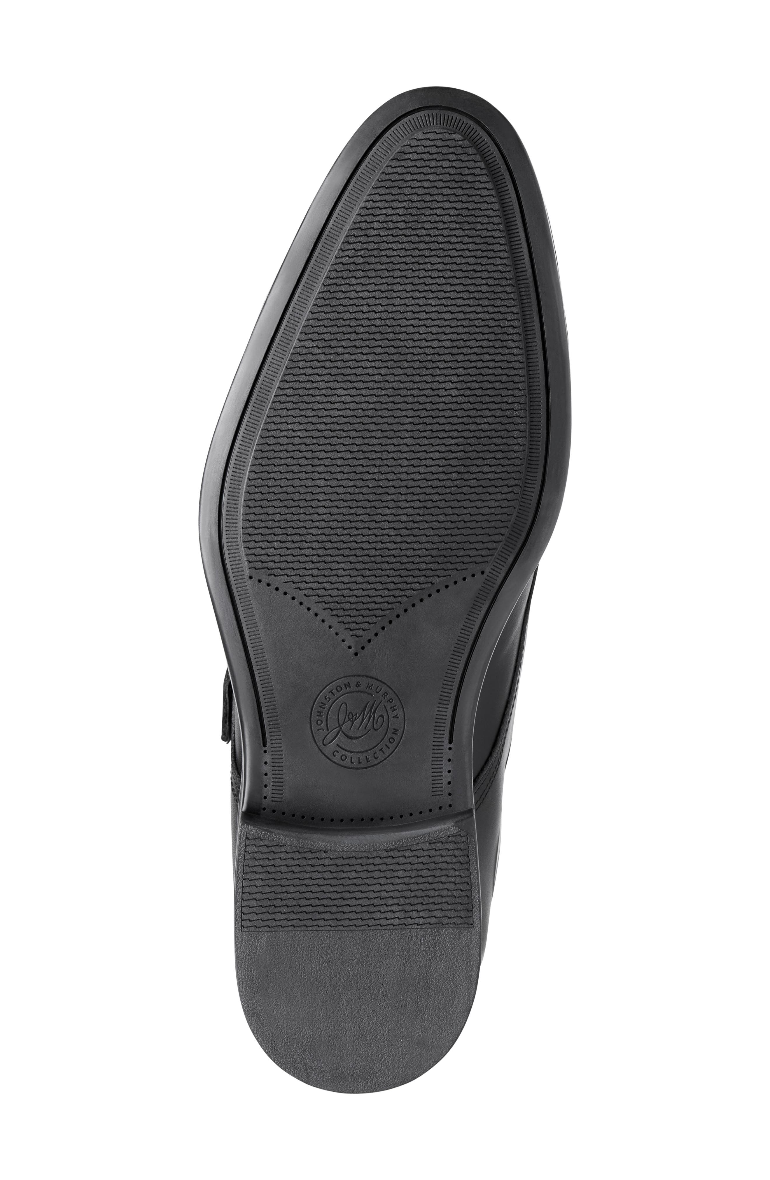 Redford Single Buckle Monk Strap Shoe, Alternate, color, BLACK FULL GRAIN