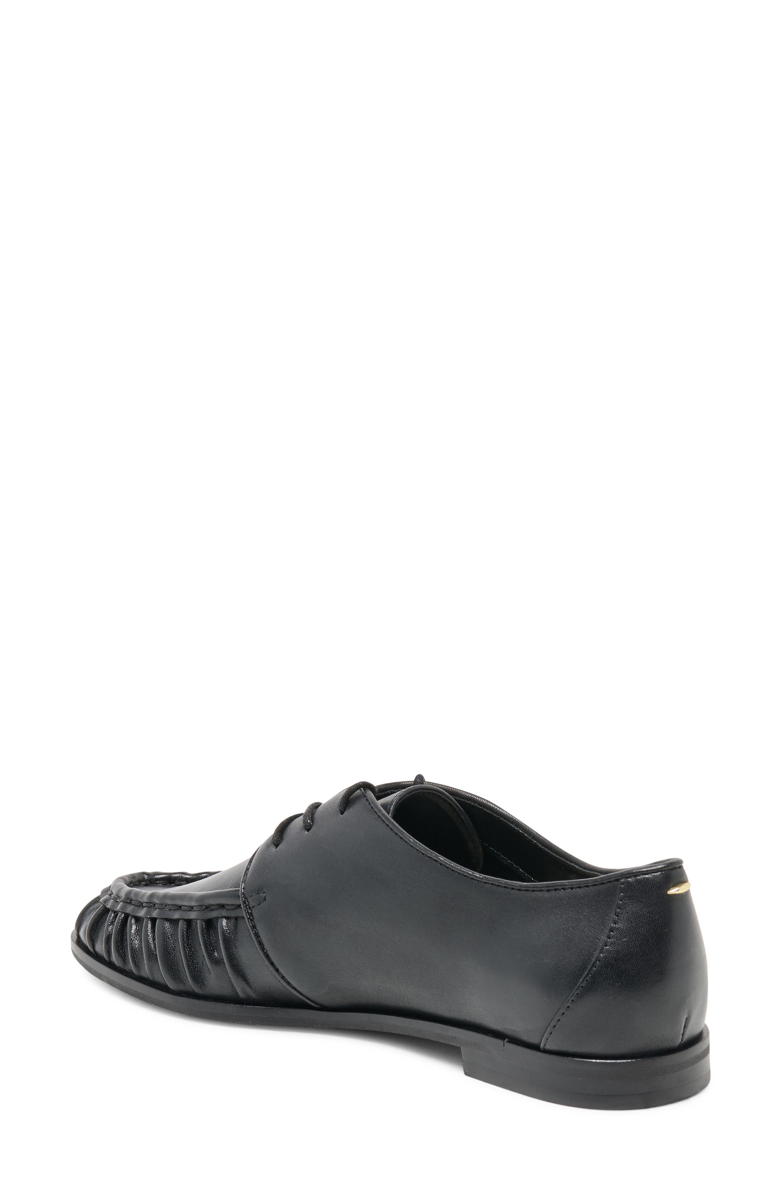 Banks Lace-Up flat, Alternate, color, BLACK LEATHER