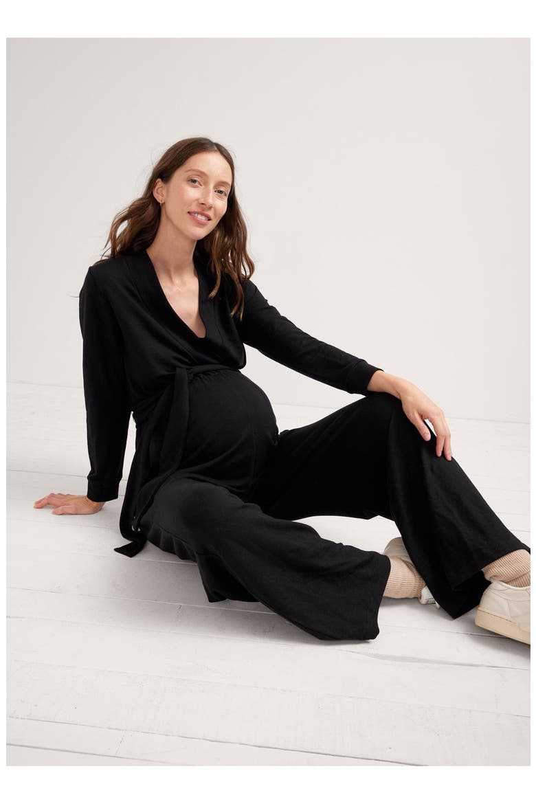 The Easy Nursing Jumpsuit, Alternate, color, Black