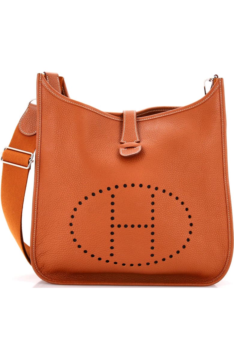 Pre-Owned Hermes Evelyne Bag Gen III Clemence GM, Main, color, Gold