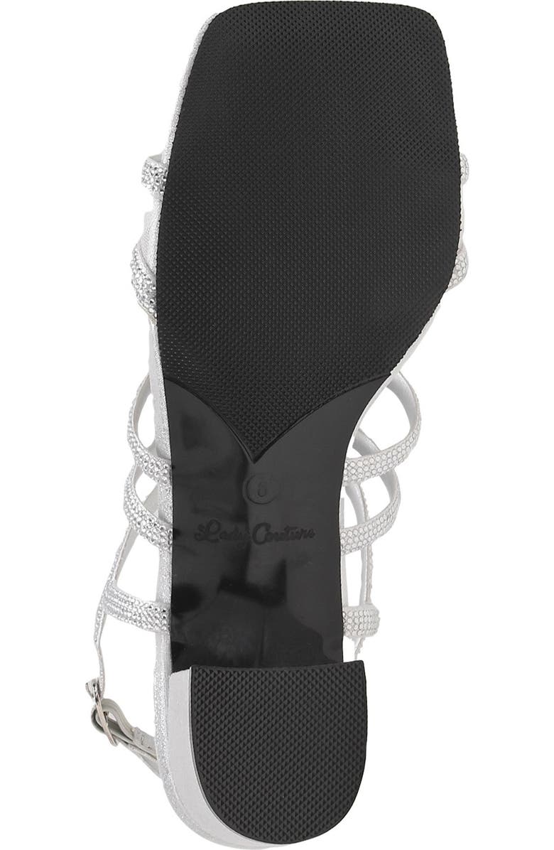 LADY COUTURE Devine Sandal, Alternate, color, Silver