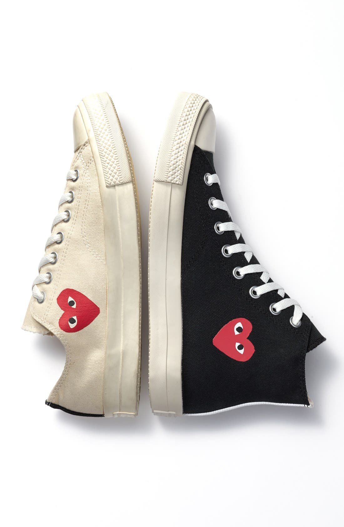 PLAY x Converse Chuck Taylor® Low Top Sneaker, Alternate, color, BLACK RED