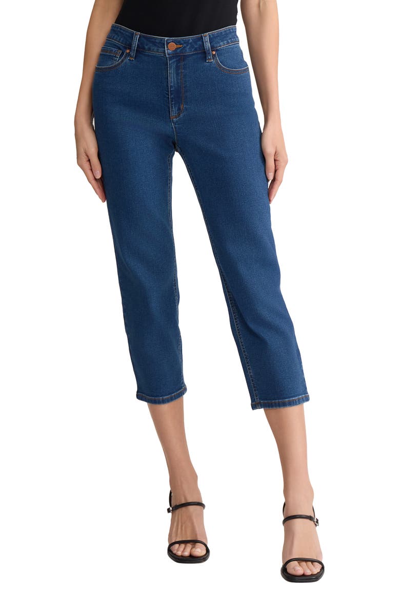 Jones New York Lexington Capri Jeans, Main, color, Phoenix Wash
