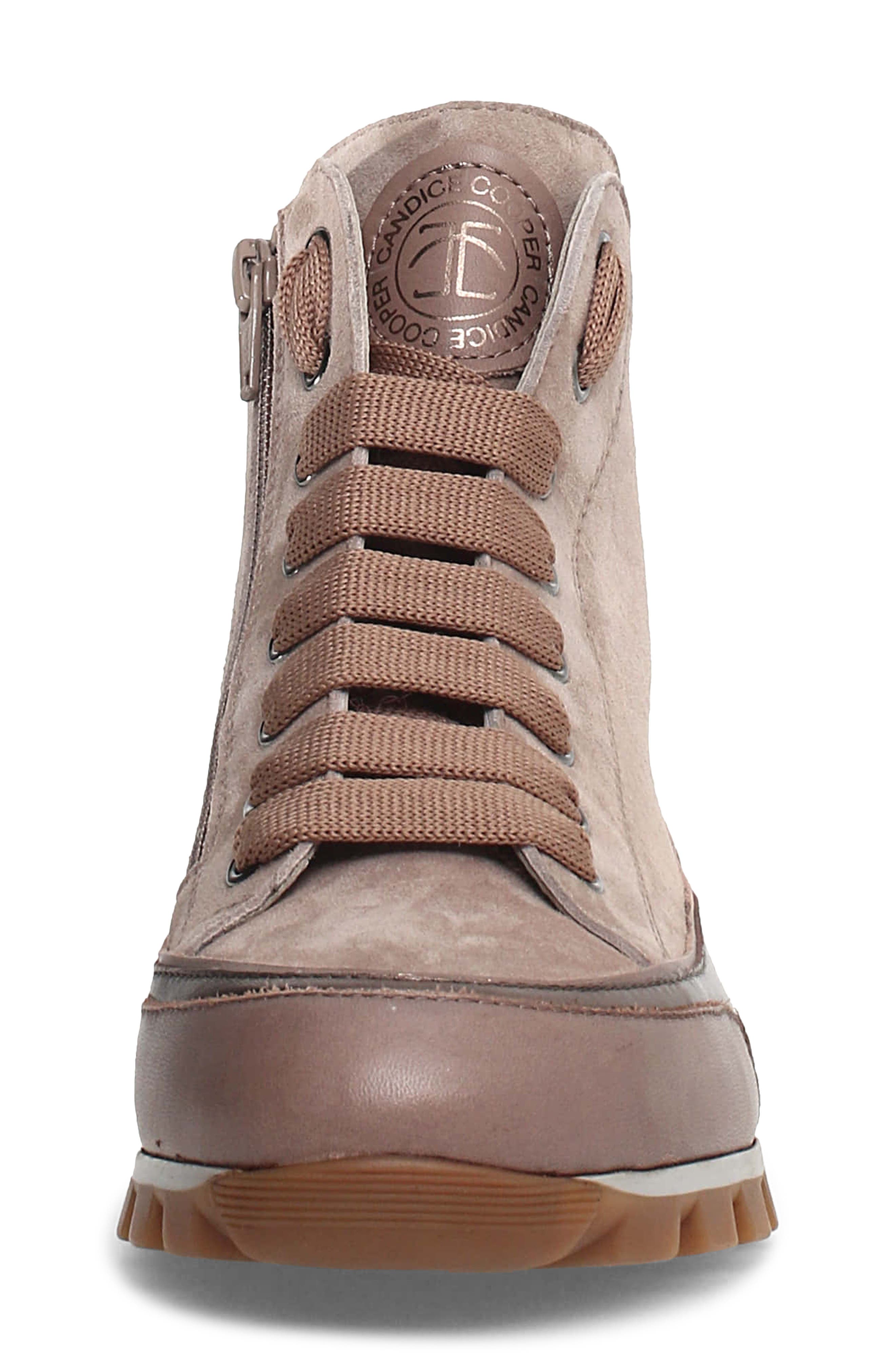 Janis Strip High Top Sneaker, Alternate, color, TAUPE