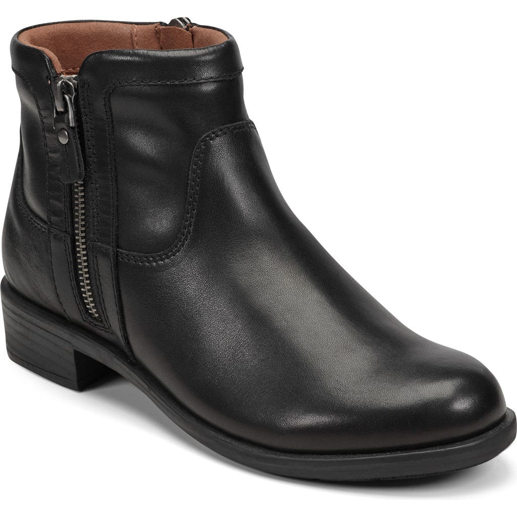 Rockport Cobb Hill Novela Block Heel Bootie In Black