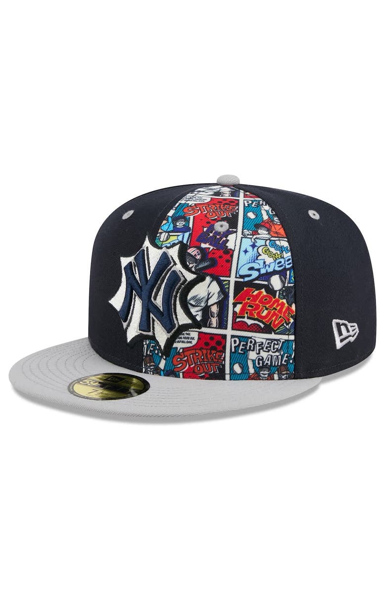 New Era Men's New Era Navy/Gray New York Yankees 2025 MLB Diamond Hero Edition 59FIFTY Fitted Hat, Main, color, 