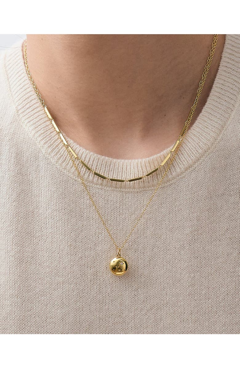 Astley Clarke Gold Tiny Star Mini Biography Locket, Alternate, color, Gold