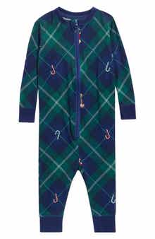 Infant Teddy Bear Plaid Matching Family Pajamas
