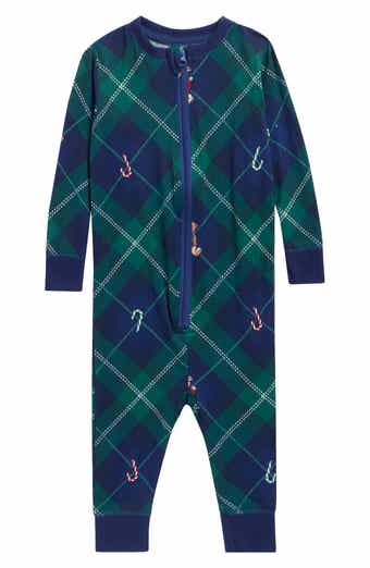 Infant Teddy Bear Plaid Matching Family Pajamas