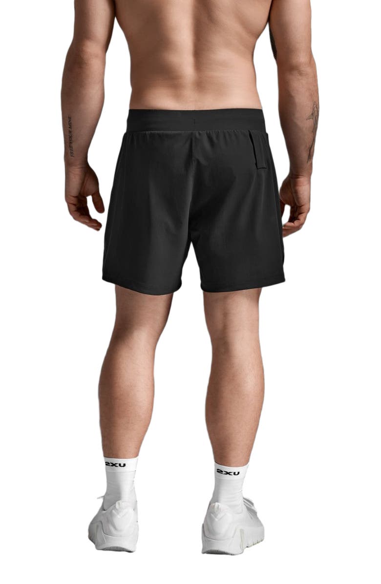 2XU Motion 2-in-1 5 Inch Shorts, Alternate, color, Black/Black
