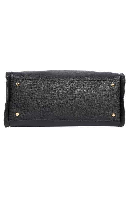 Nanette Lepore Ariana Triple Section Shoulder Bag In Black