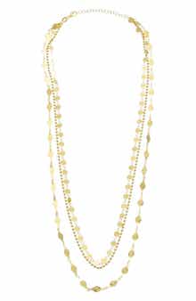 Layered Disc and Station Necklace