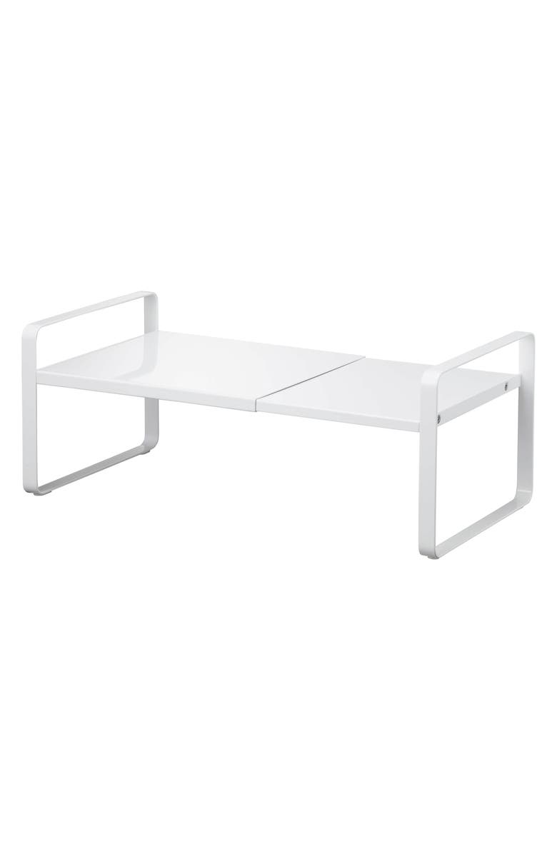 Yamazaki Expandable Kitchen Riser, Main, color, White
