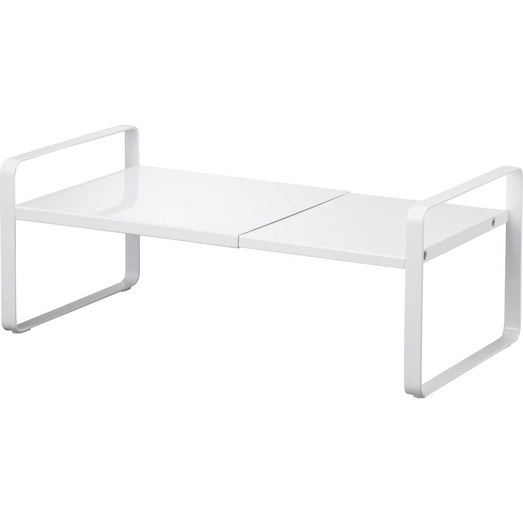 Yamazaki Expandable Kitchen Riser In White