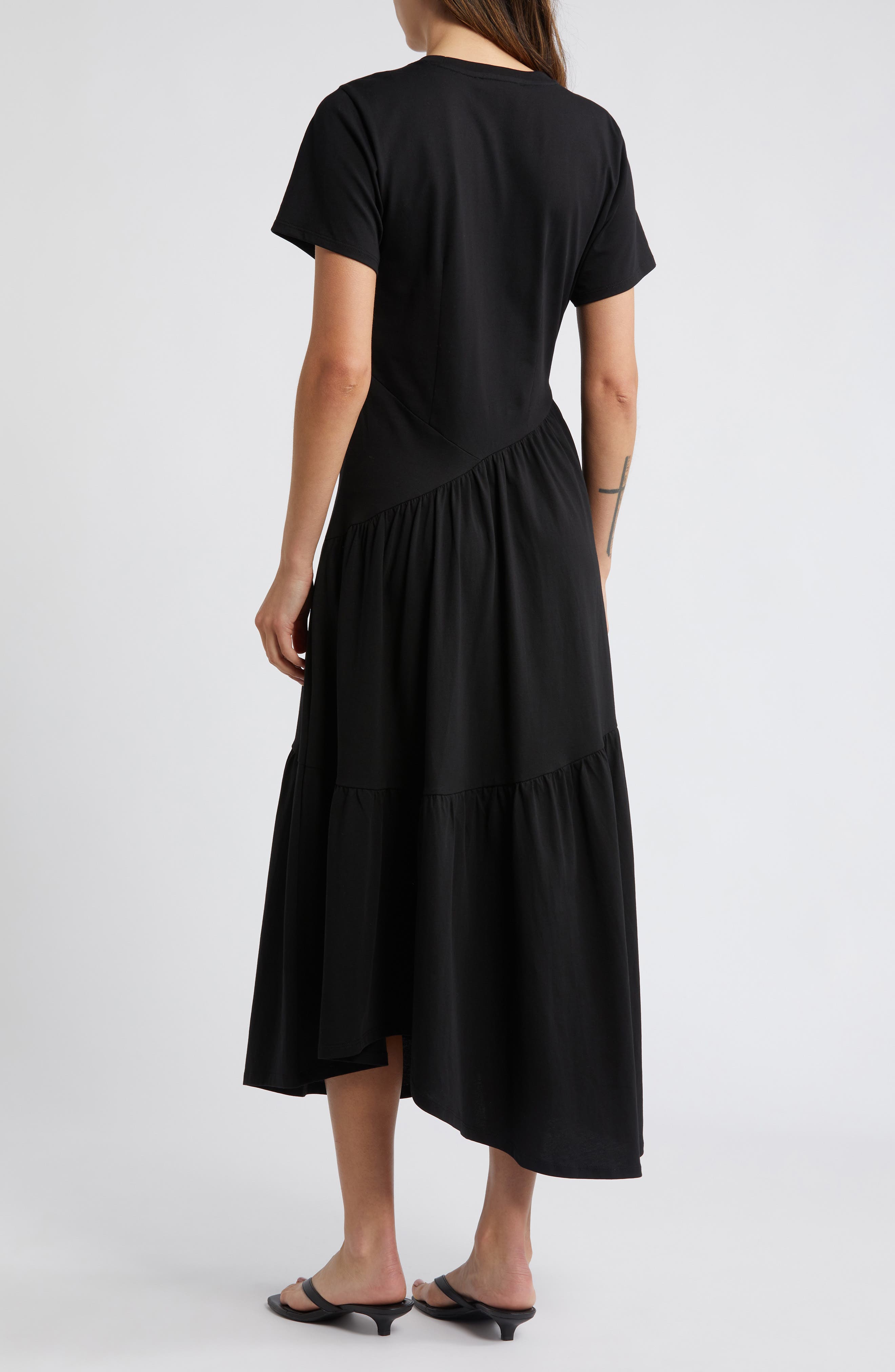 Asymmetric Tiered Ruffle Knit Dress (Women) | Nordstromrack