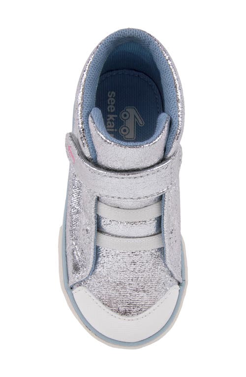 See Kai Run Kids' Drew High Top Sneaker In Silver
