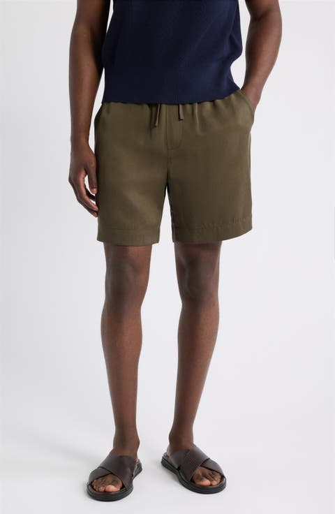 Tencel Lyocell Drawstring Shorts